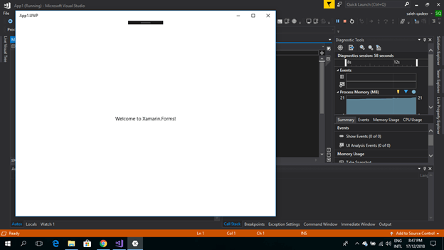 Creating New Project In Xamarin